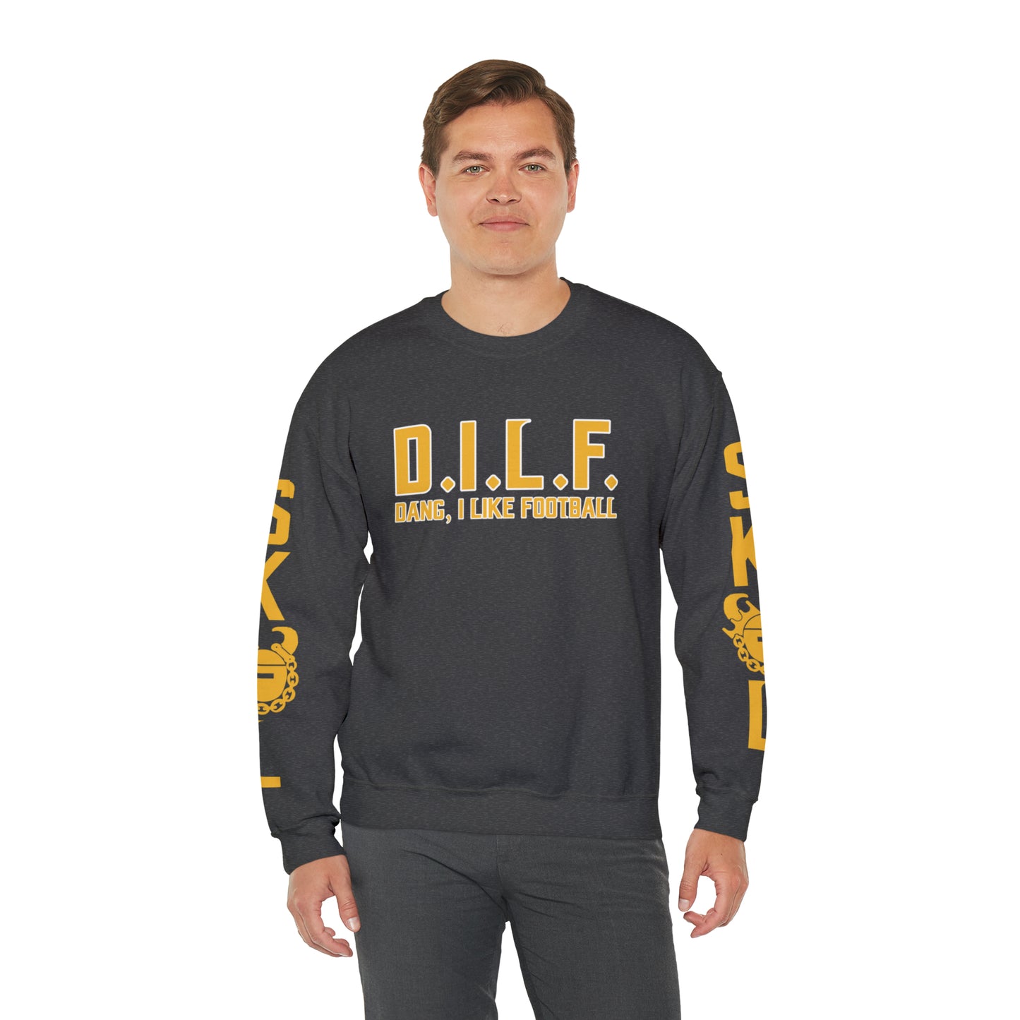Unisex Heavy Blend™ Crewneck - D.I.L.F. + The Original (Sleeves)