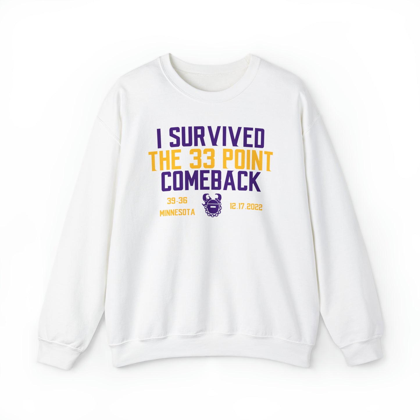 Unisex Heavy Blend™ Crewneck - Survived the 33 Point Comeback
