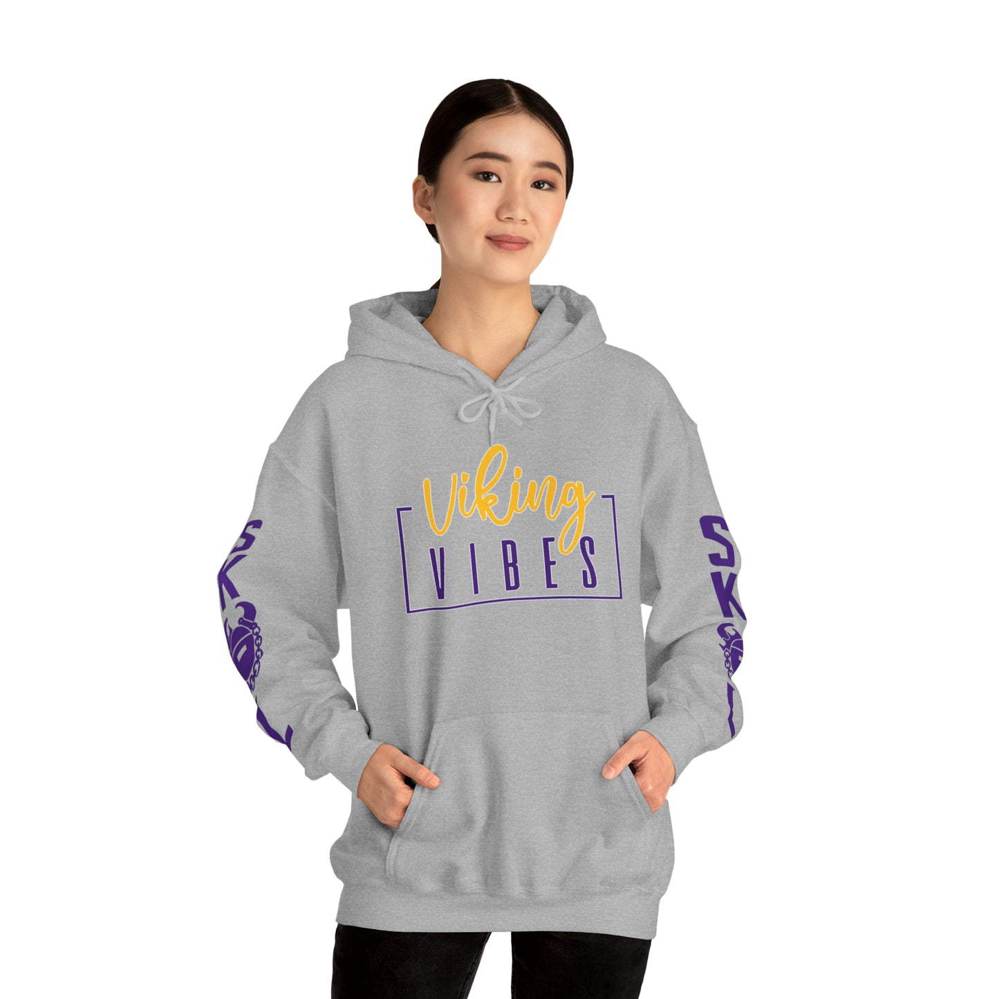 Unisex Heavy Blend™ Hooded Sweatshirt - Vibes + Original (Sleeves)