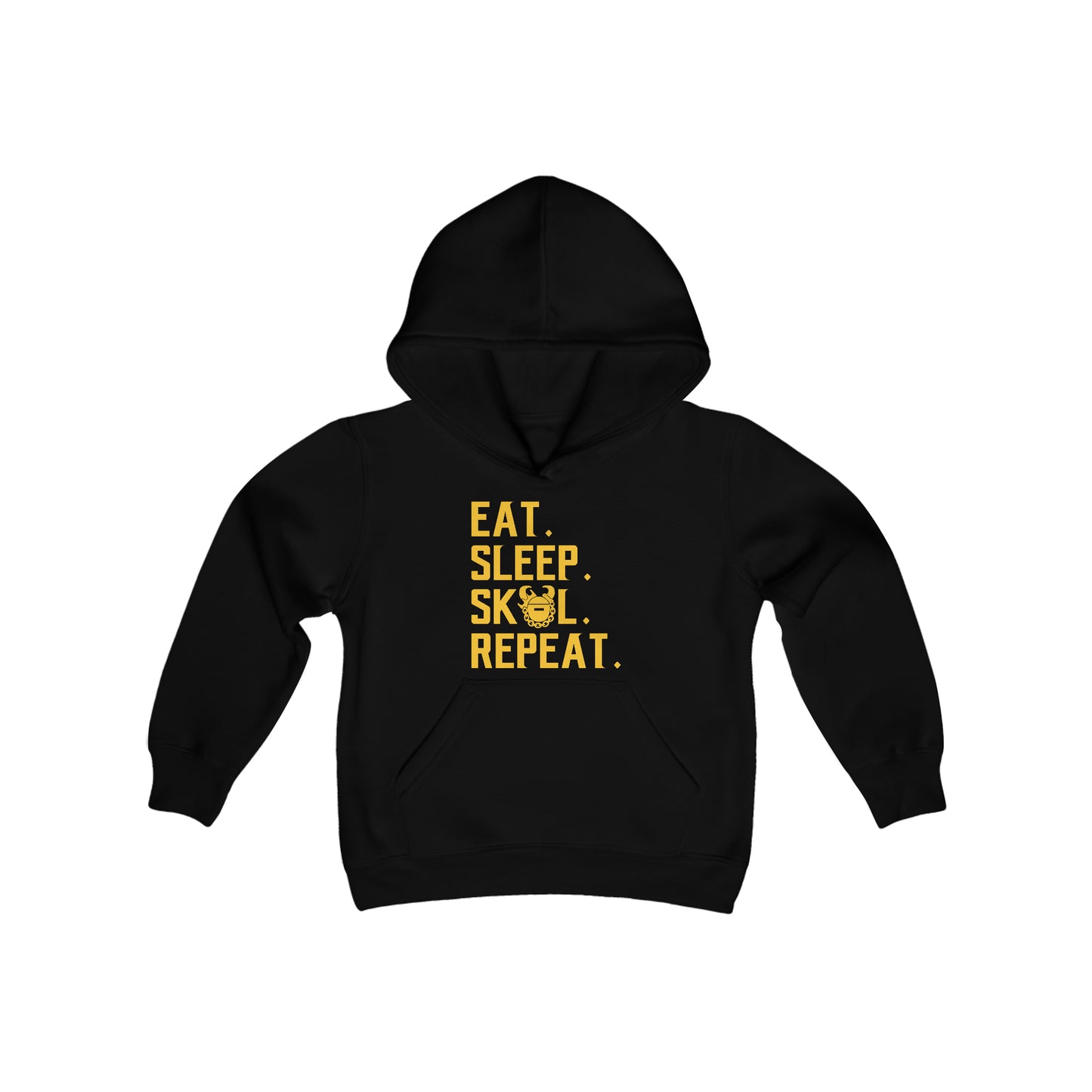 Youth Heavy Blend Hoodie - Eat. Sleep. Repeat.