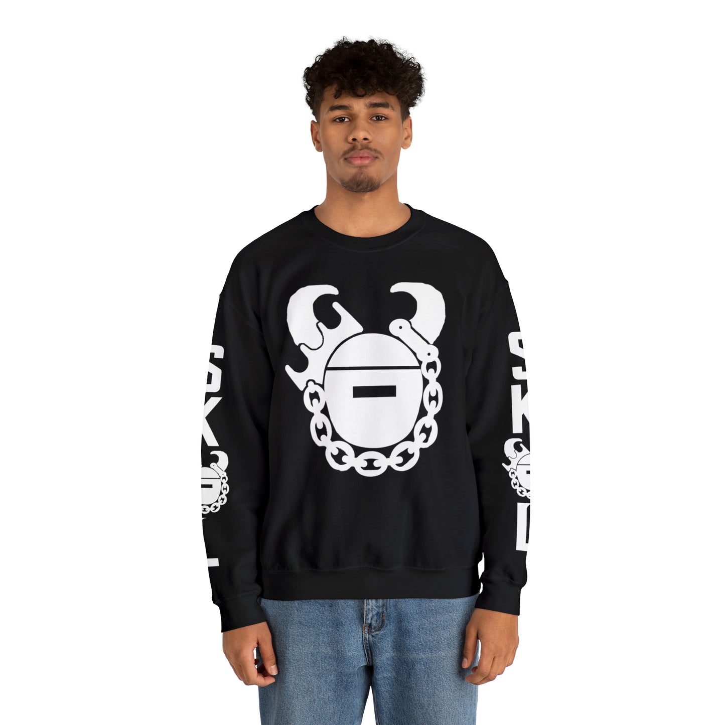Unisex Heavy Blend™ Crewneck - Game Day Helmet + The Original (Sleeves)