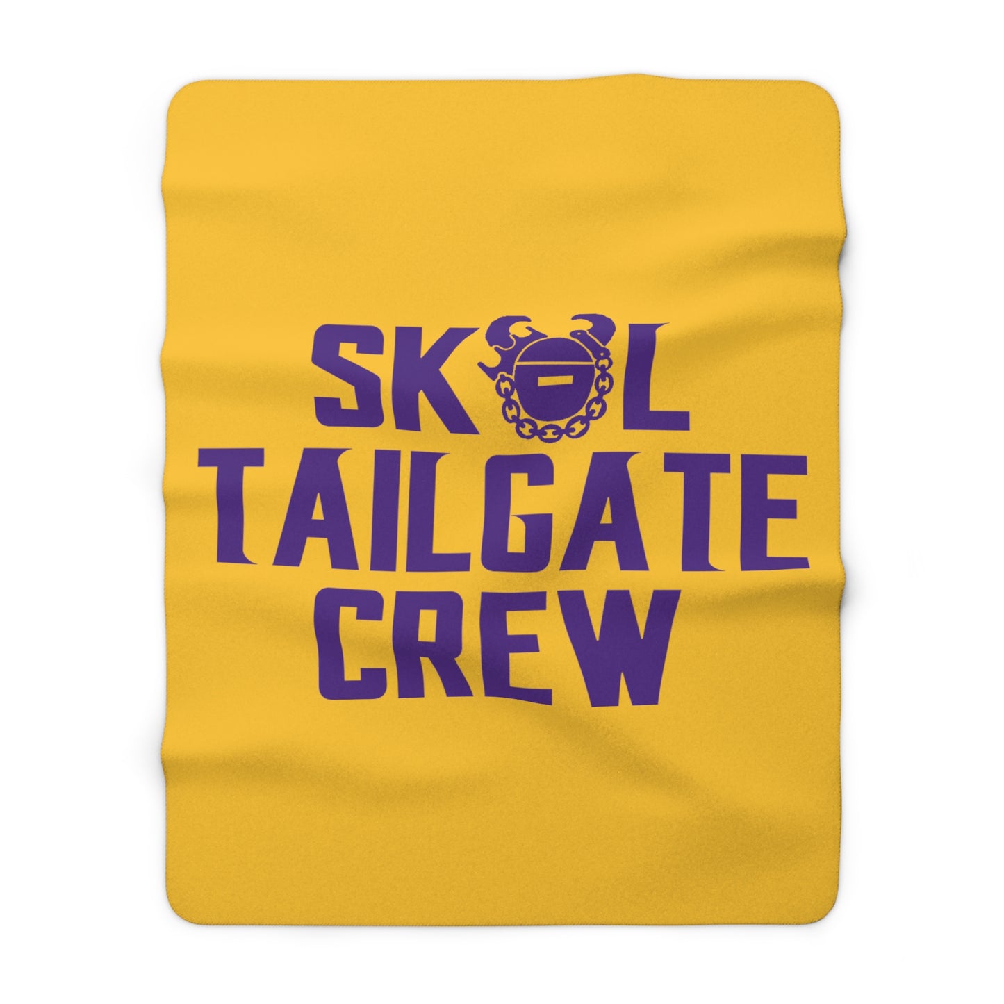 Sherpa Fleece Blanket - Gold/Purple - Tailgate Crew
