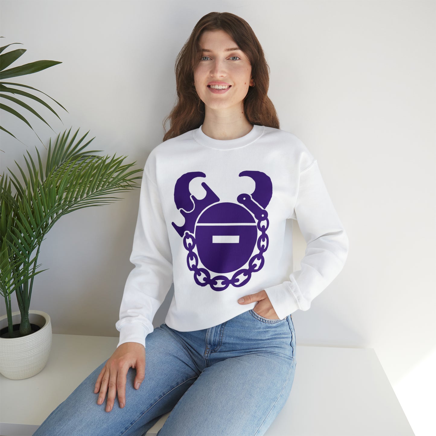 Unisex Heavy Blend™ Crewneck - Game Day Helmet