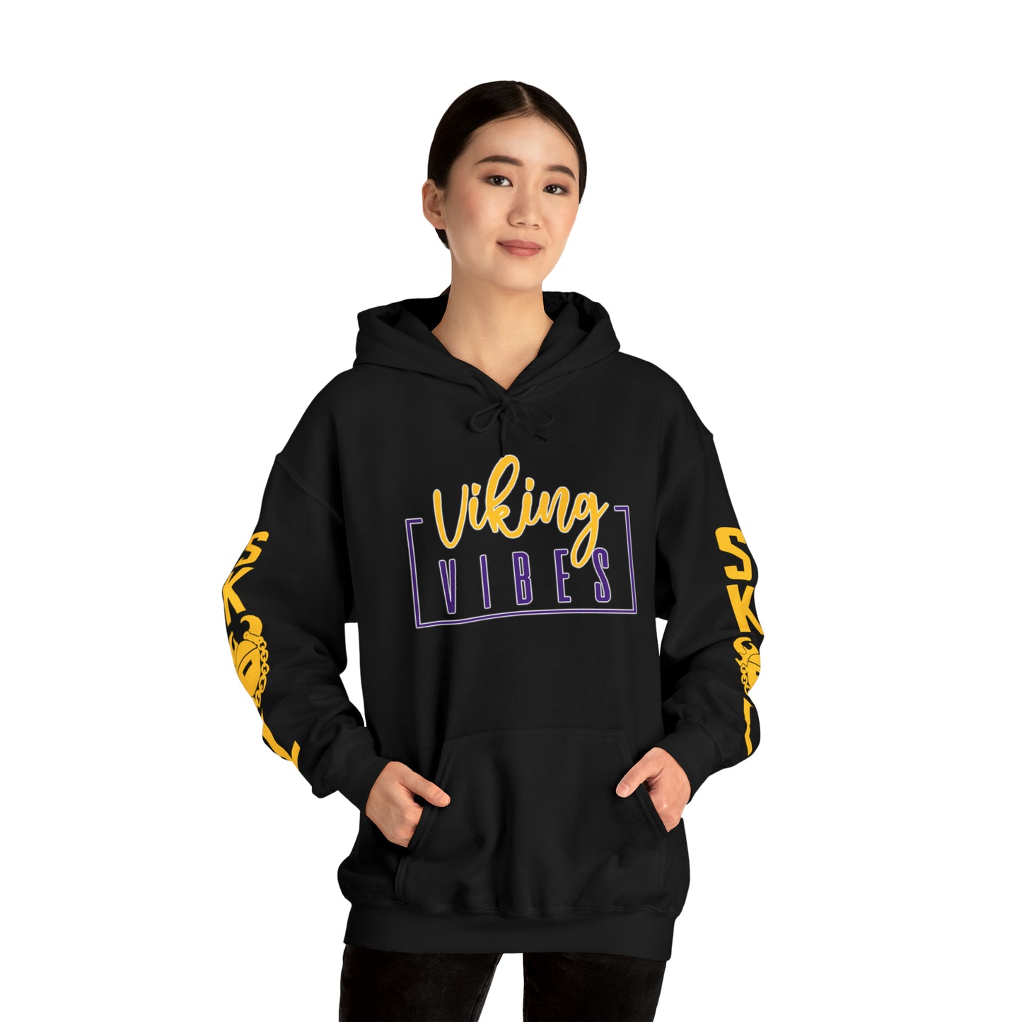 Unisex Heavy Blend™ Hooded Sweatshirt - Vibes + Original (Sleeves)