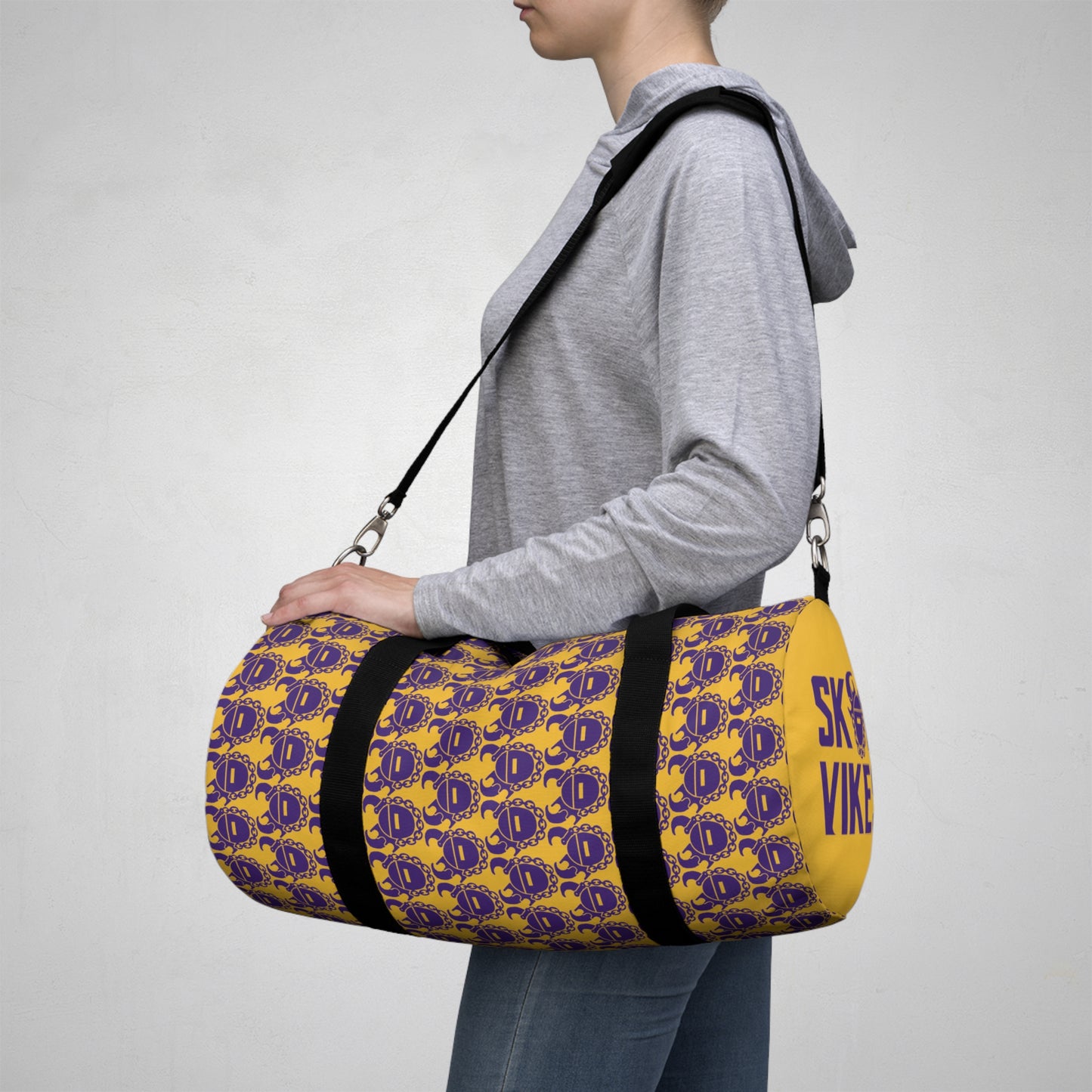 Duffel Bag - Gold/Purple Helmets - Vikes