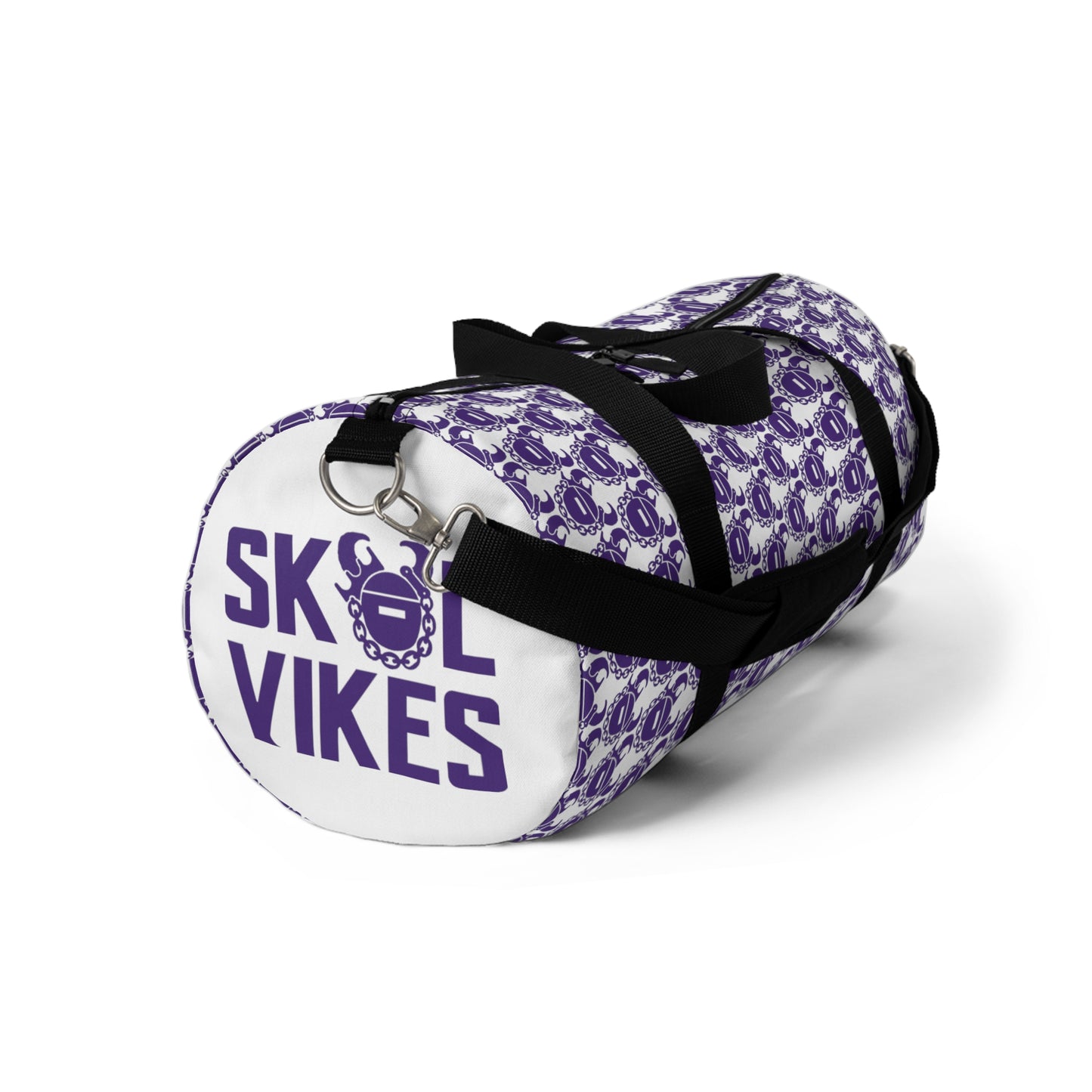 Duffel Bag - White/Purple Helmets - Vikes