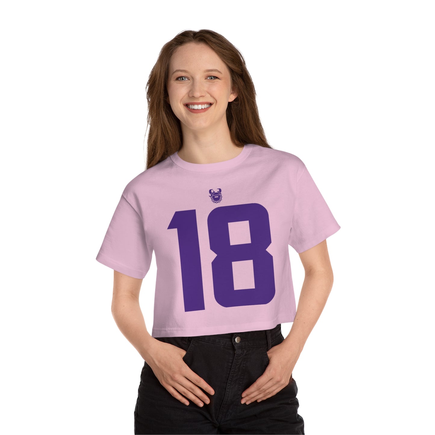 Women's Champion Heritage Cropped Top - Jersey #18