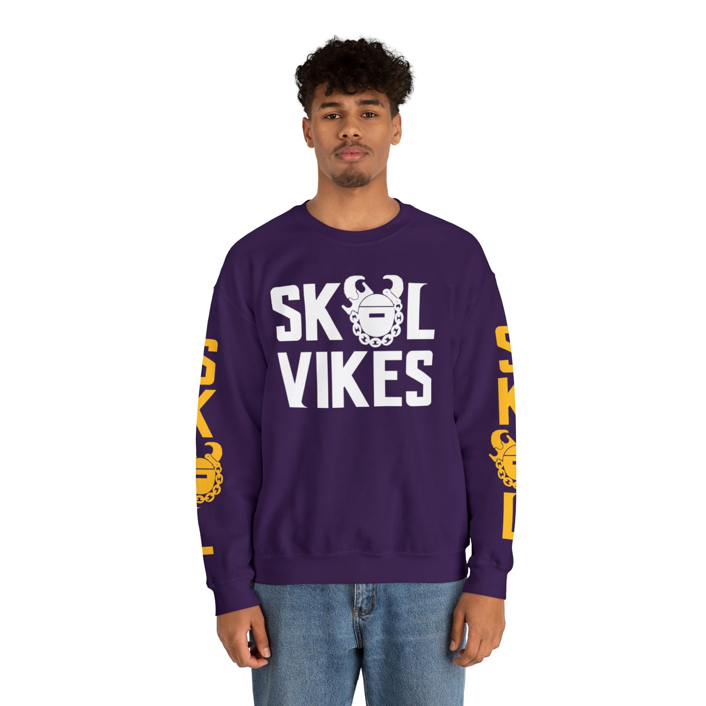 Unisex Heavy Blend™ Crewneck - Vikes + The Original (Sleeves)