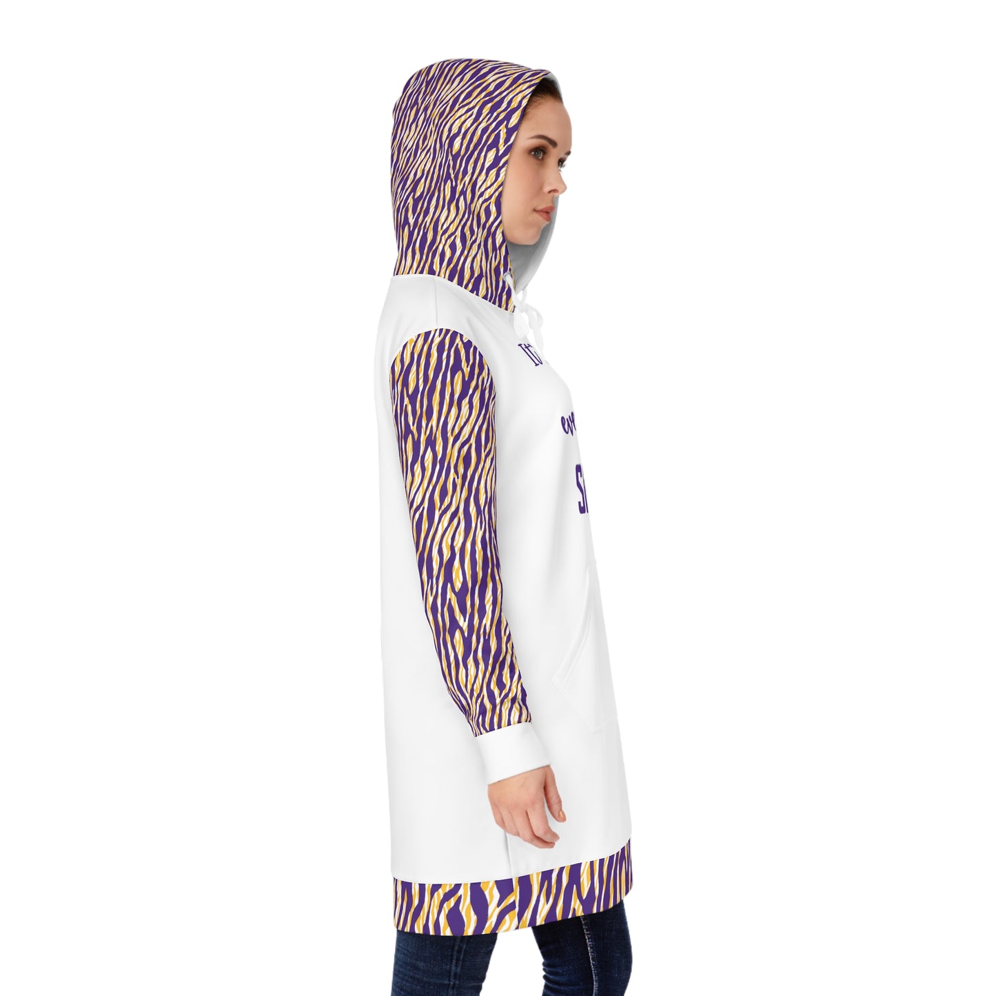 Hoodie Dress - Zebra Print - It's Fine