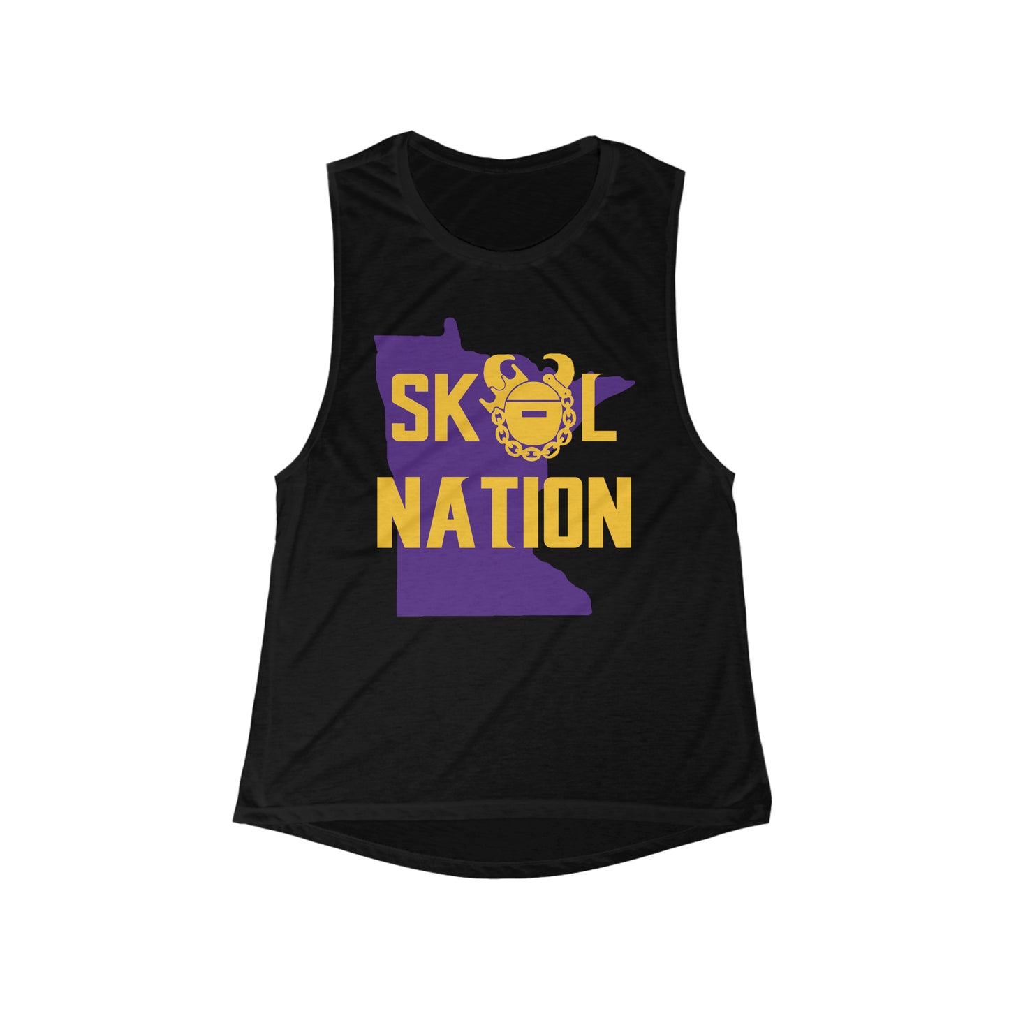 Women's Flowy Scoop Muscle Tank - MN Nation