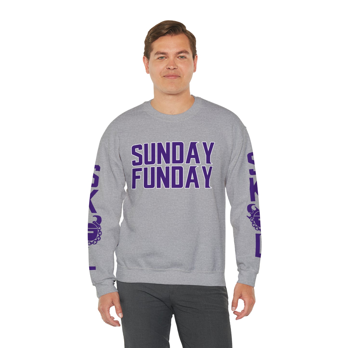 Unisex Heavy Blend™ Crewneck - SUNDAY FUNDAY + The Original (Sleeves)