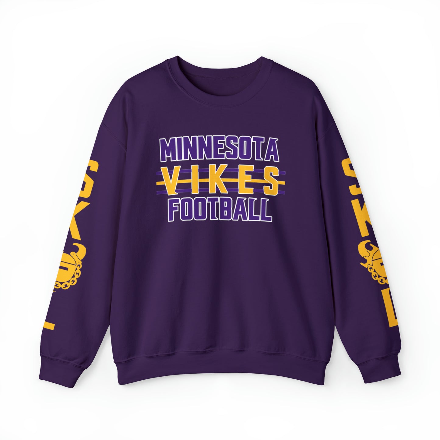 Unisex Heavy Blend™ Crewneck - Vikes Football + The Original (Sleeves)