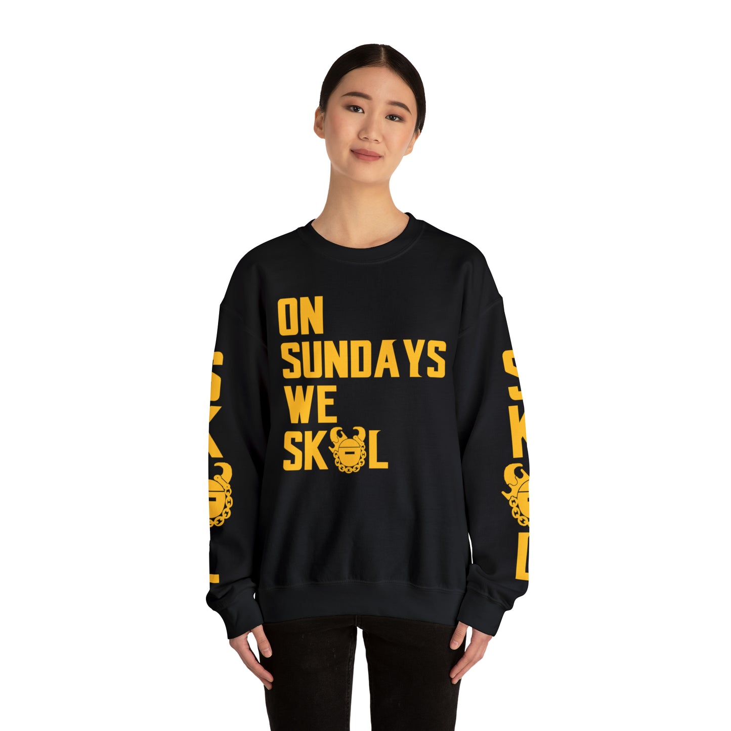 Unisex Heavy Blend™ Crewneck - On Sundays + The Original (Sleeves)