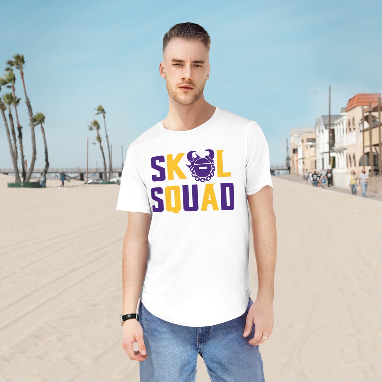 Men's Curved Hem Tee - SQUAD