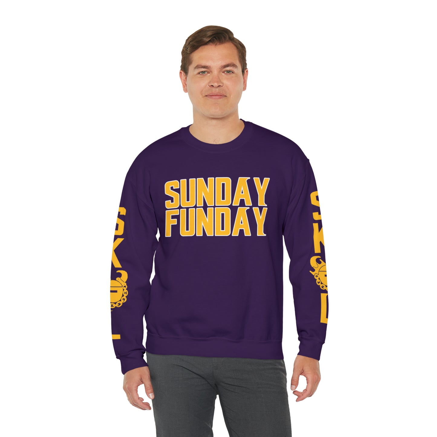 Unisex Heavy Blend™ Crewneck - SUNDAY FUNDAY + The Original (Sleeves)