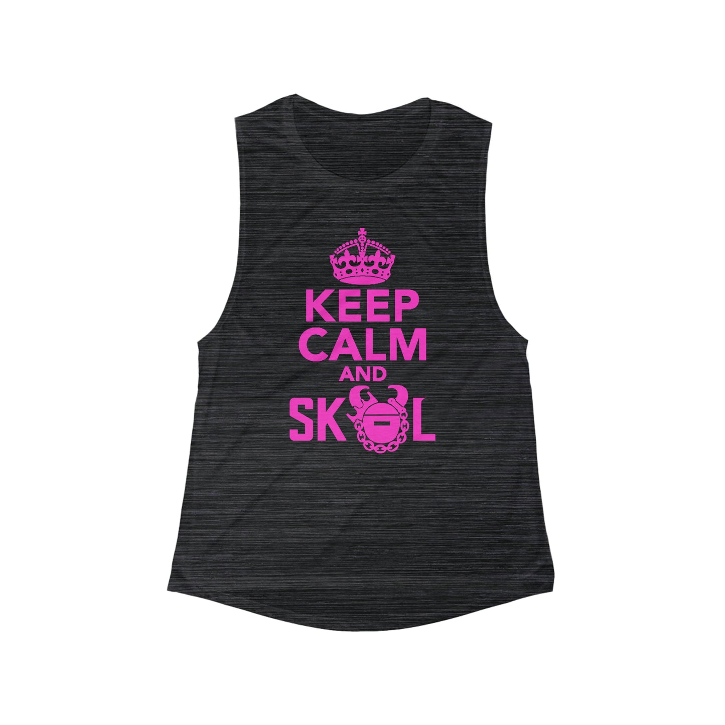 Women's Flowy Scoop Muscle Tank - Keep Calm