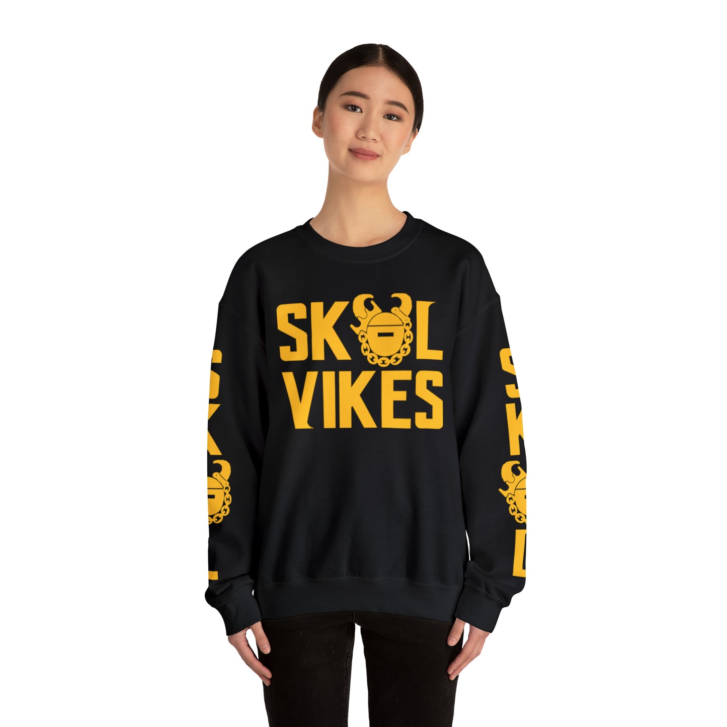 Unisex Heavy Blend™ Crewneck - Vikes + The Original (Sleeves)