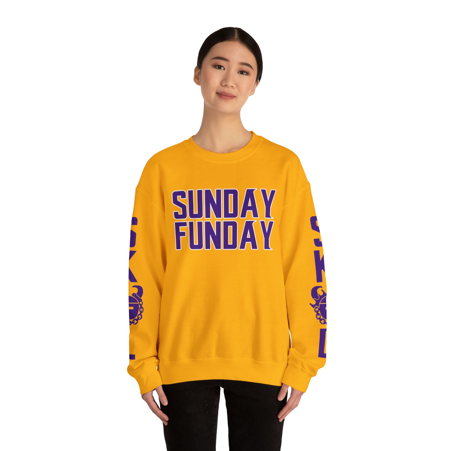 Unisex Heavy Blend™ Crewneck - SUNDAY FUNDAY + The Original (Sleeves)