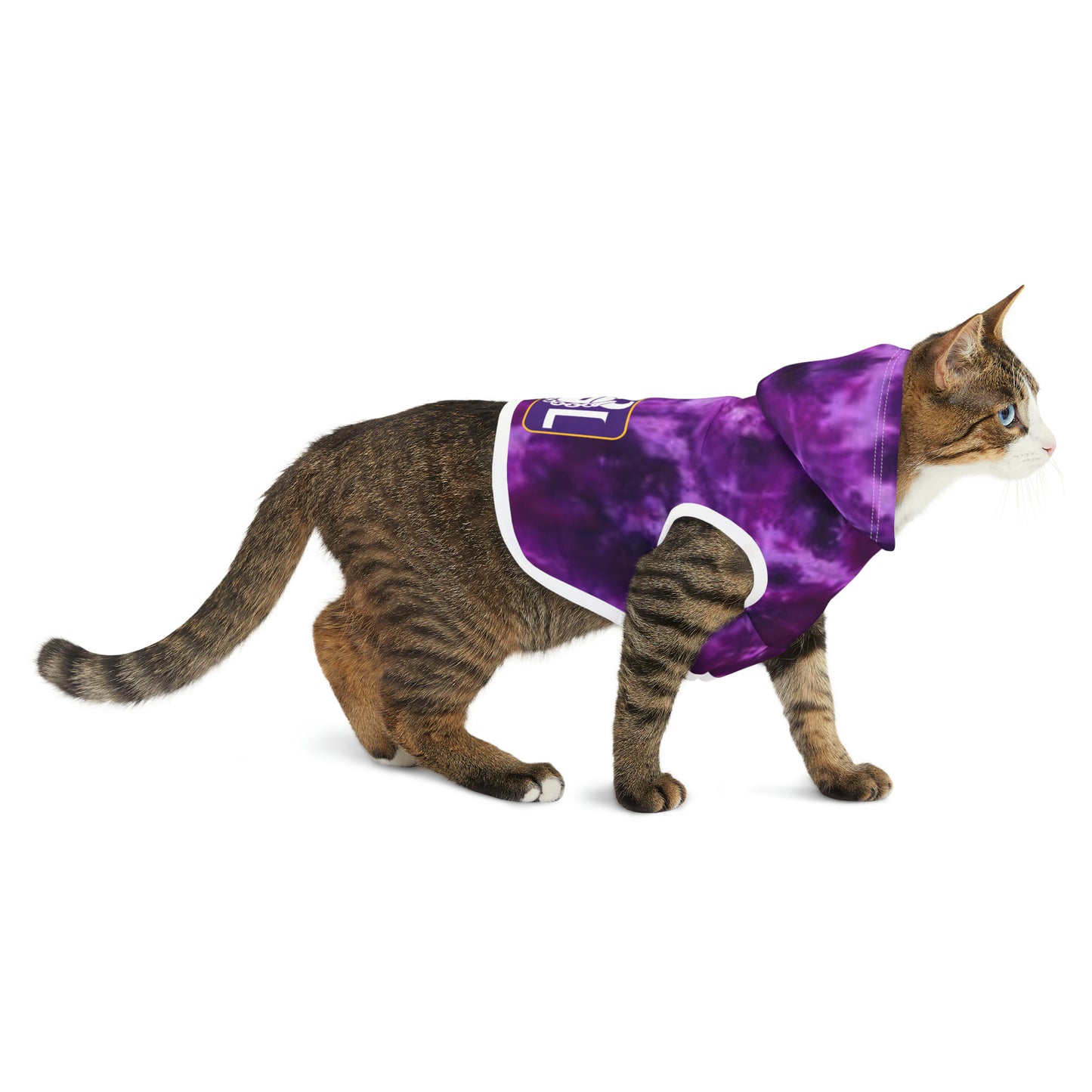 Pet Hoodie - Purple Tie-Dye