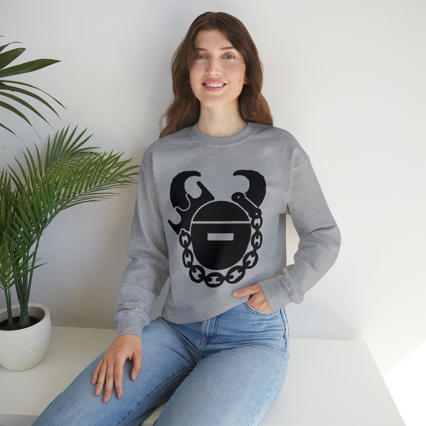 Unisex Heavy Blend™ Crewneck - Game Day Helmet