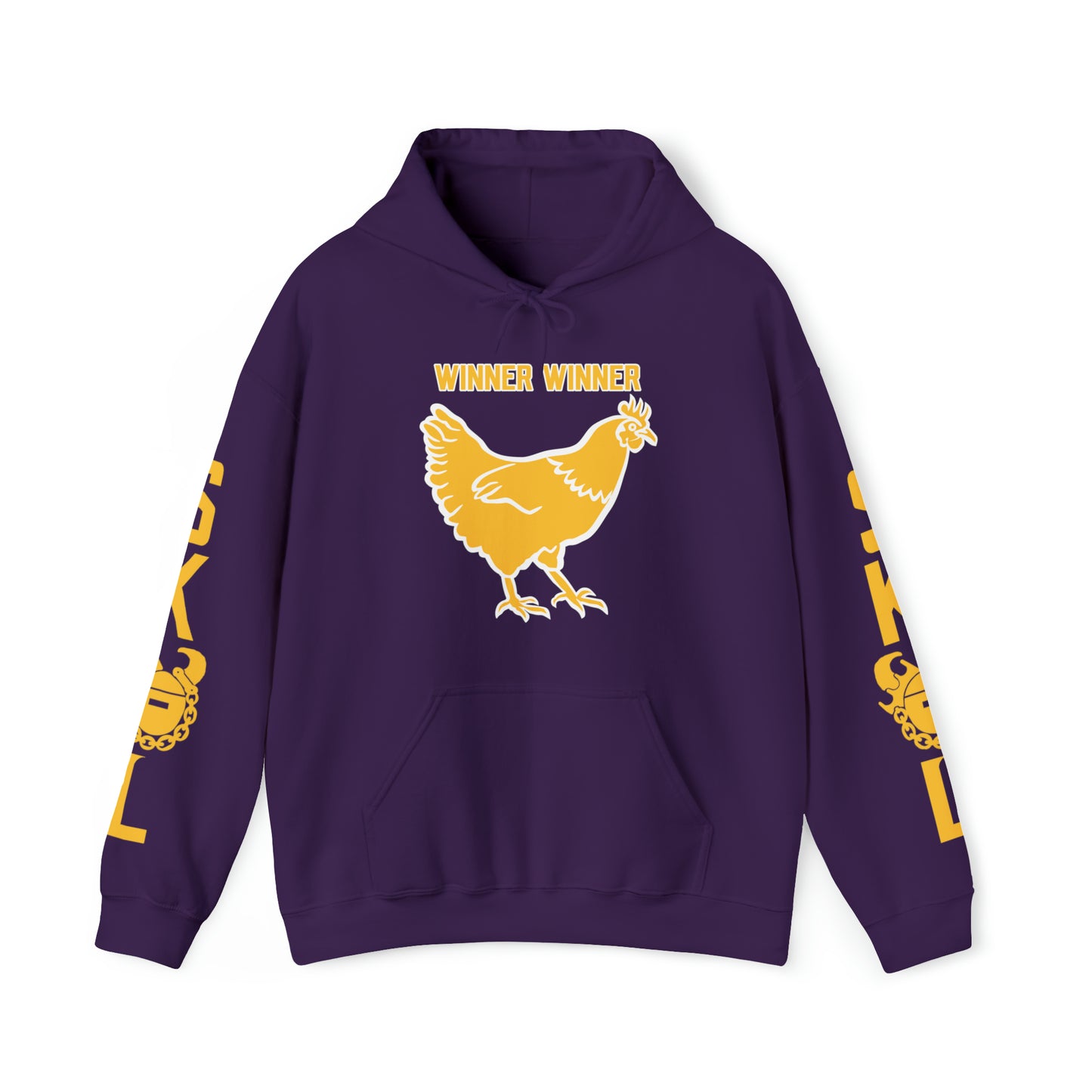 Unisex Heavy Blend™ Hooded Sweatshirt - Winner Winner Chicken Dinner + Original (Sleeves)