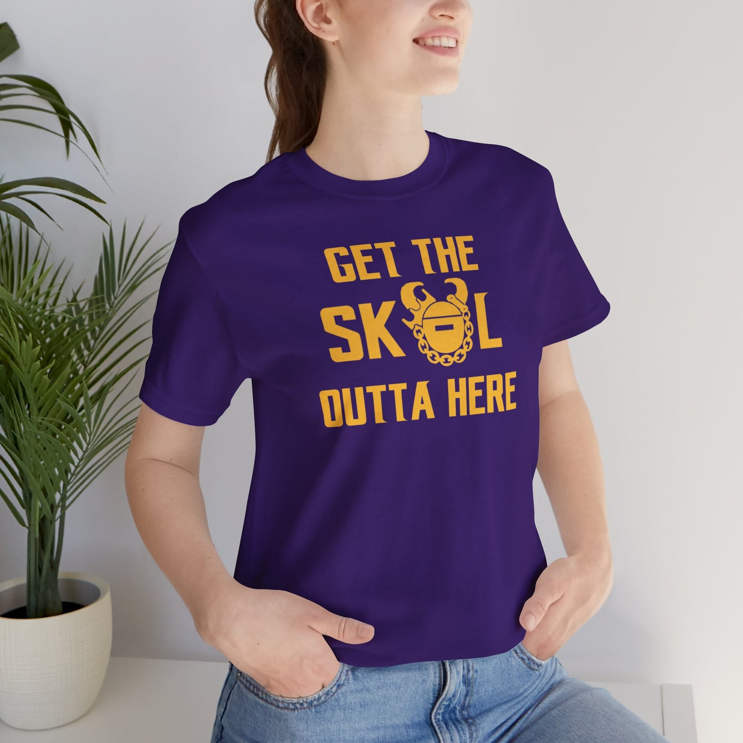 Unisex Jersey Short Sleeve Tee - Get OUTTA Here