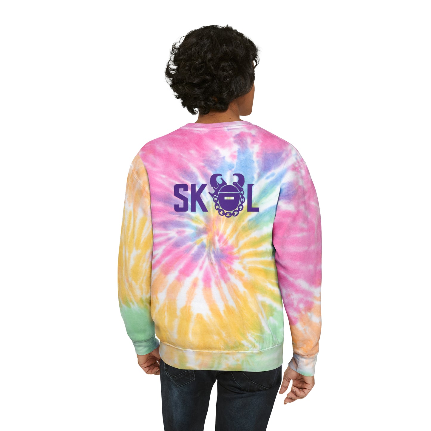 Tie-Dye Crewneck - Vikes Football