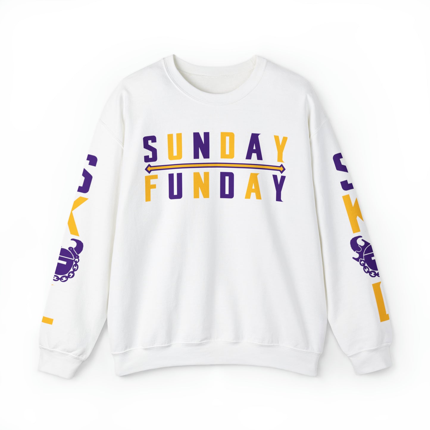 Unisex Heavy Blend™ Crewneck - Sunday FUNday + The Original (Sleeves)