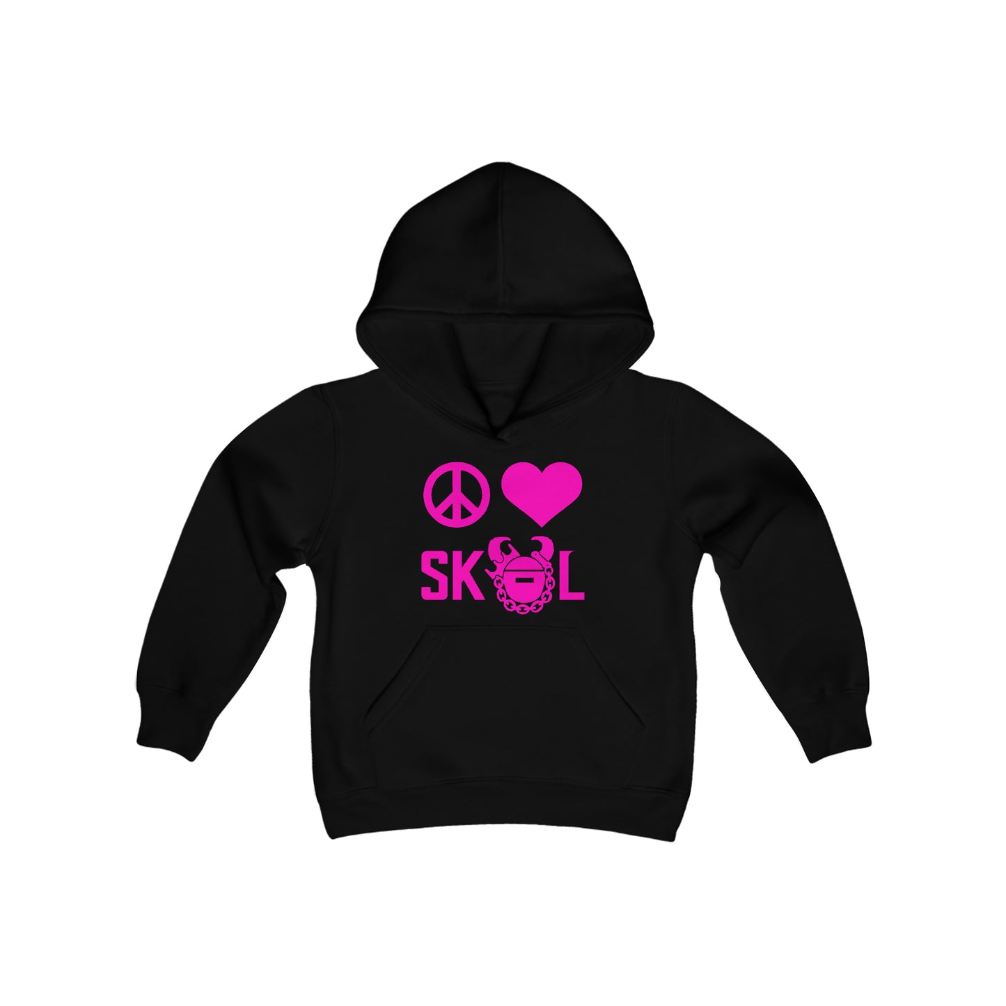 Youth Heavy Blend Hoodie - Peace & Love