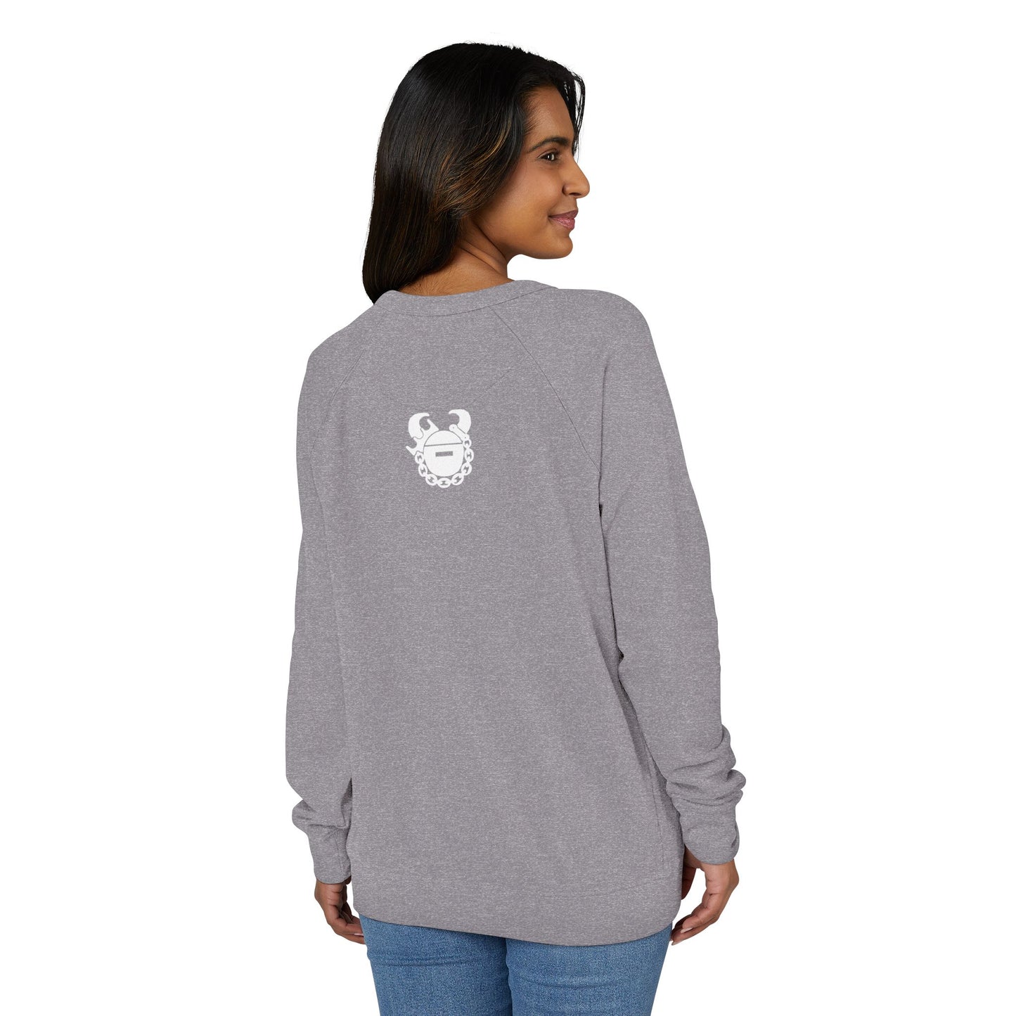 Unisex French Terry Raglan Crewneck - Show Your Horns
