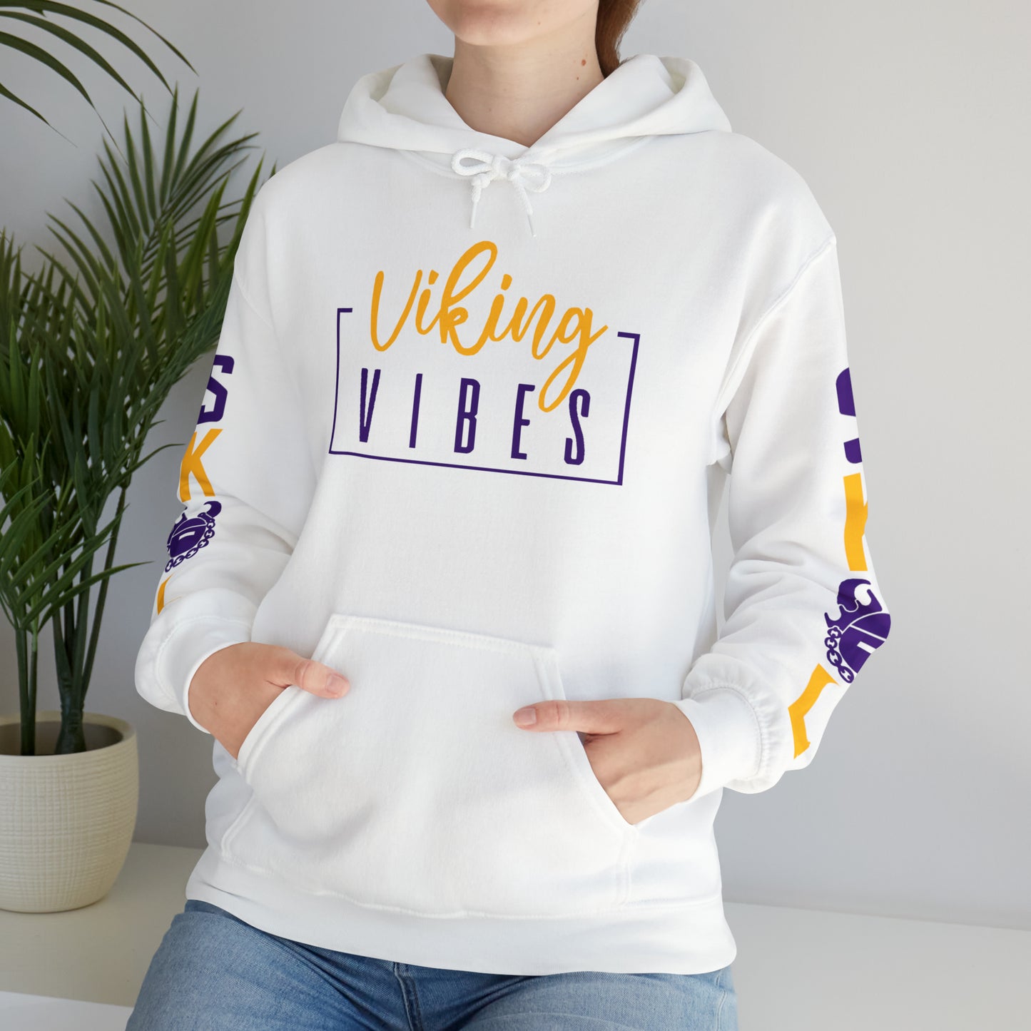 Unisex Heavy Blend™ Hooded Sweatshirt - Vibes + Original (Sleeves)