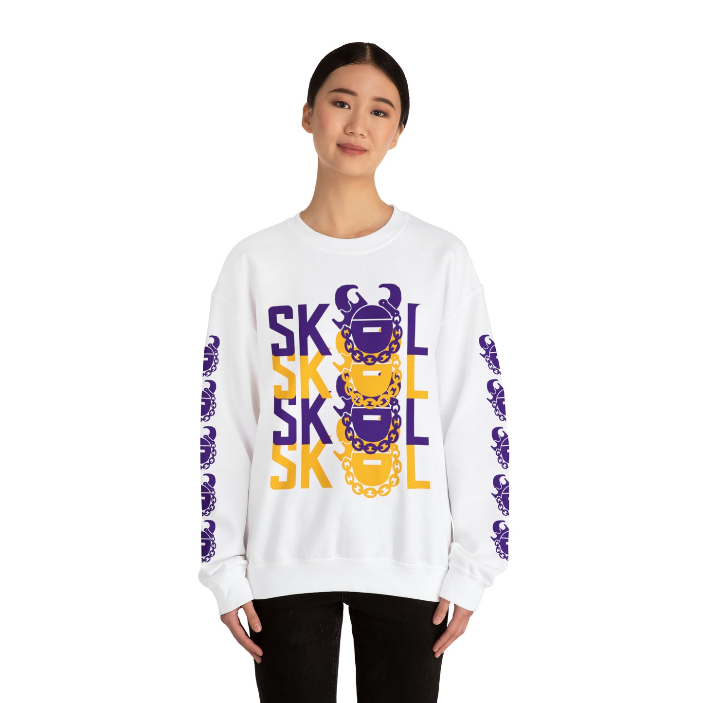 Unisex Heavy Blend™ Crewneck - 4x + Game Day Helmet (Sleeves)