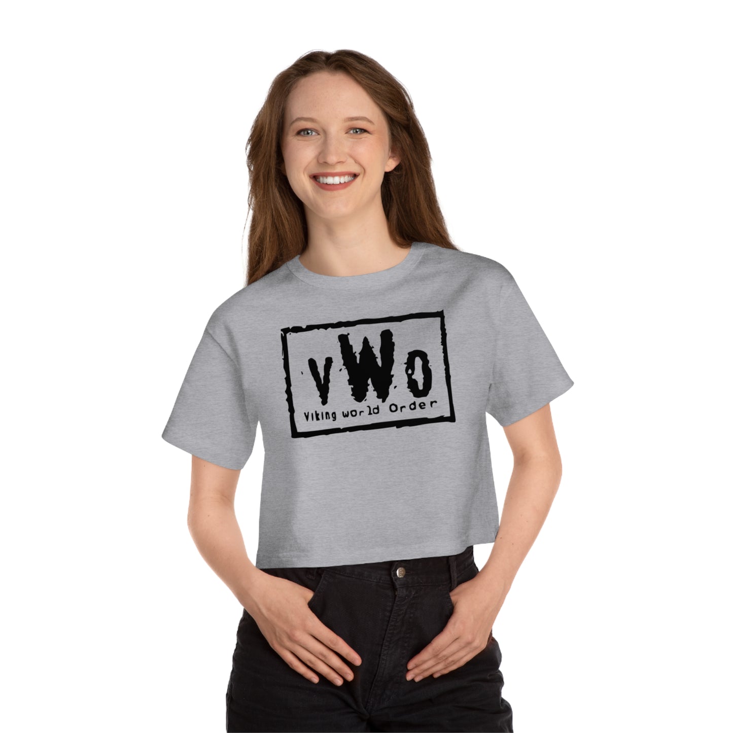 Women's Champion Heritage Cropped Top - VWO (Framed)