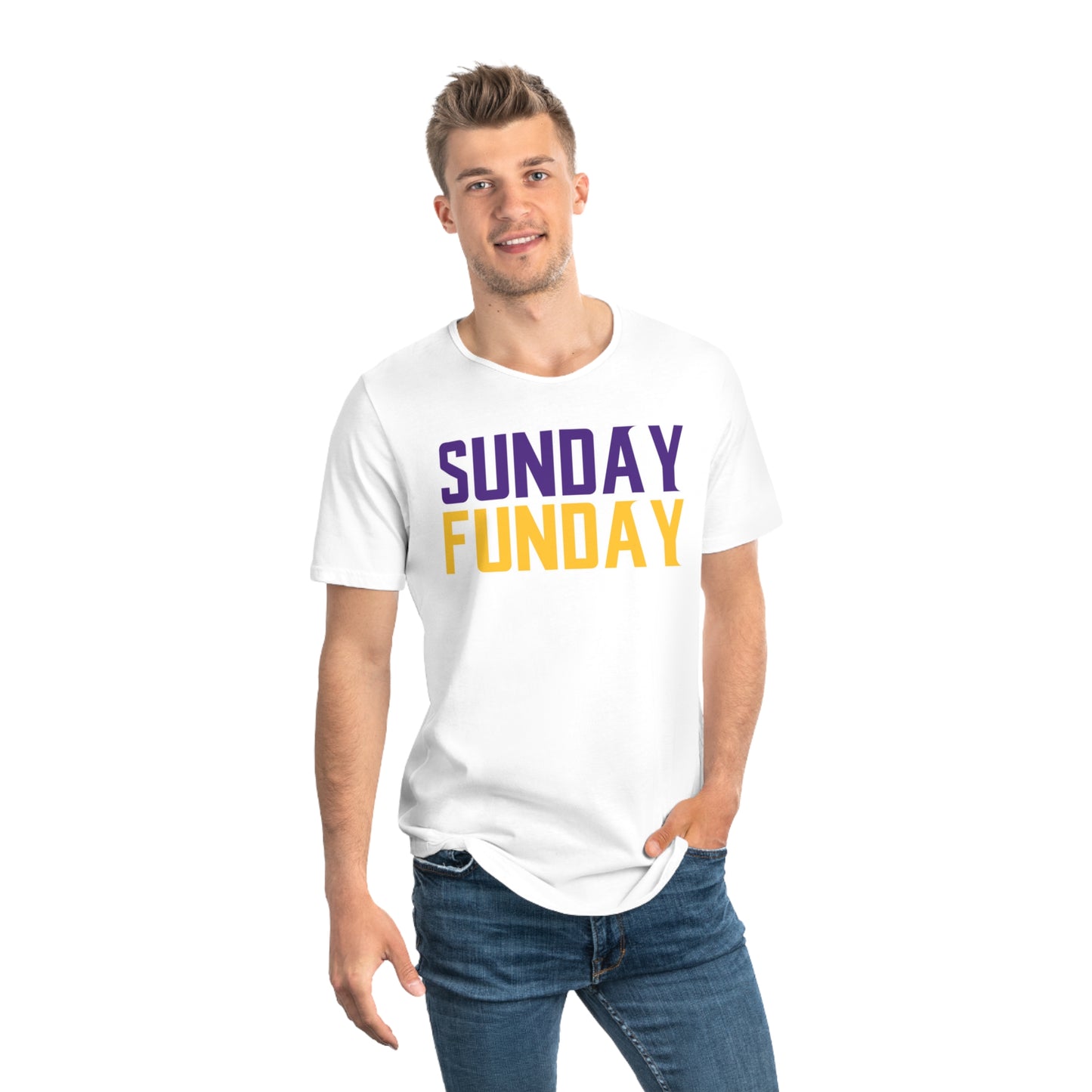 Men's Curved Hem Tee - SUNDAY FUNDAY