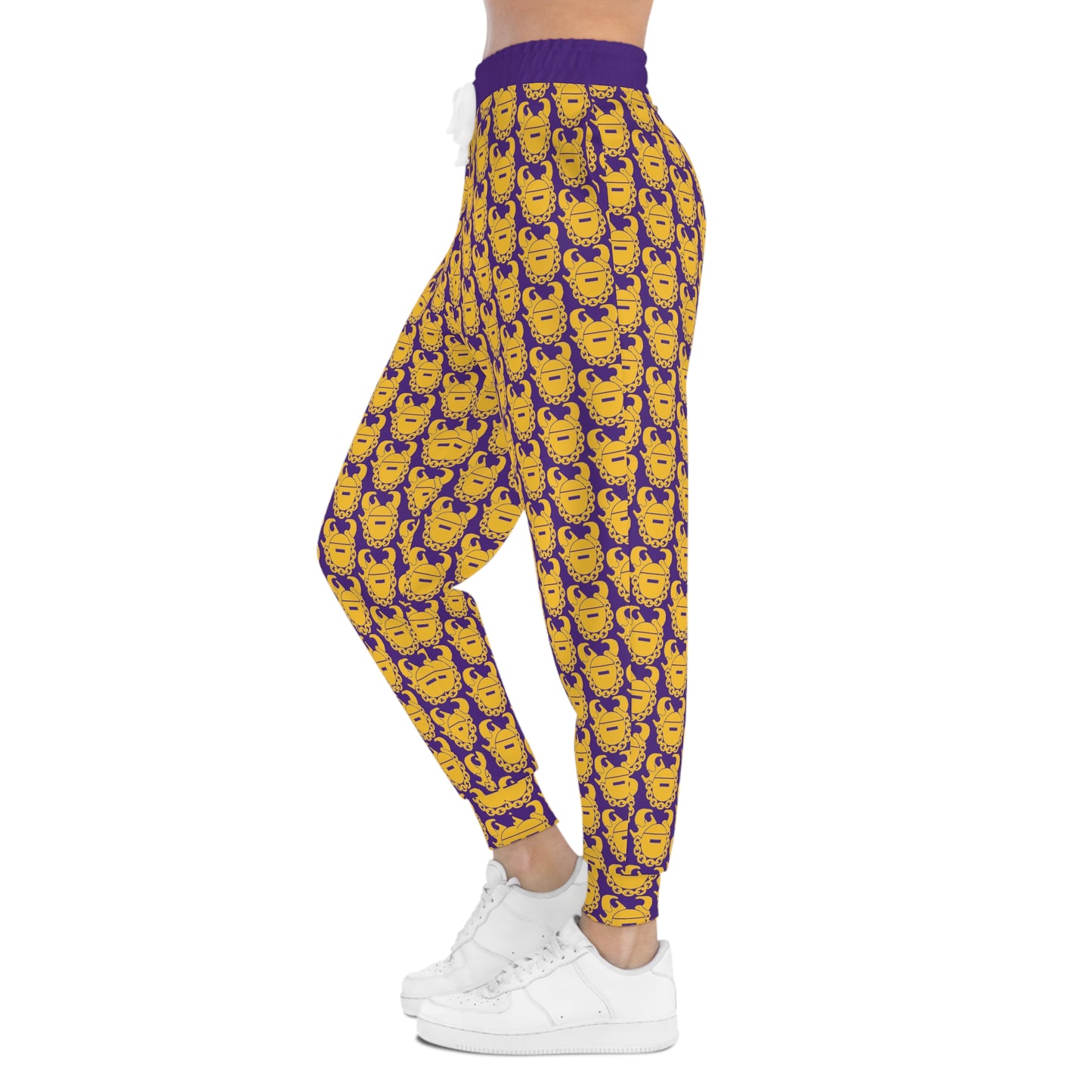 Unisex Athletic Joggers - Purple/Gold Helmets