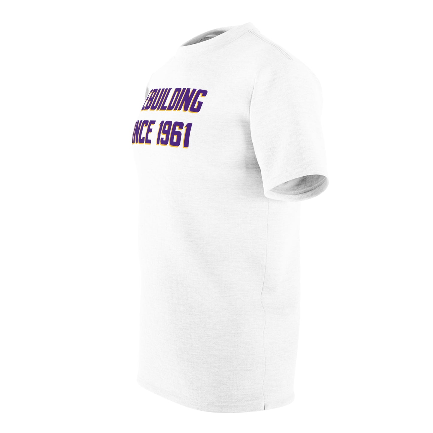 Unisex Cut & Sew Tee - White - Rebuilding Since 1961
