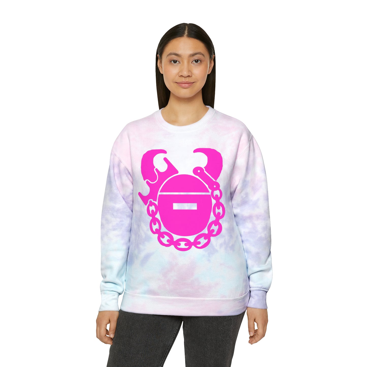 Tie-Dye Crewneck - Game Day Helmet