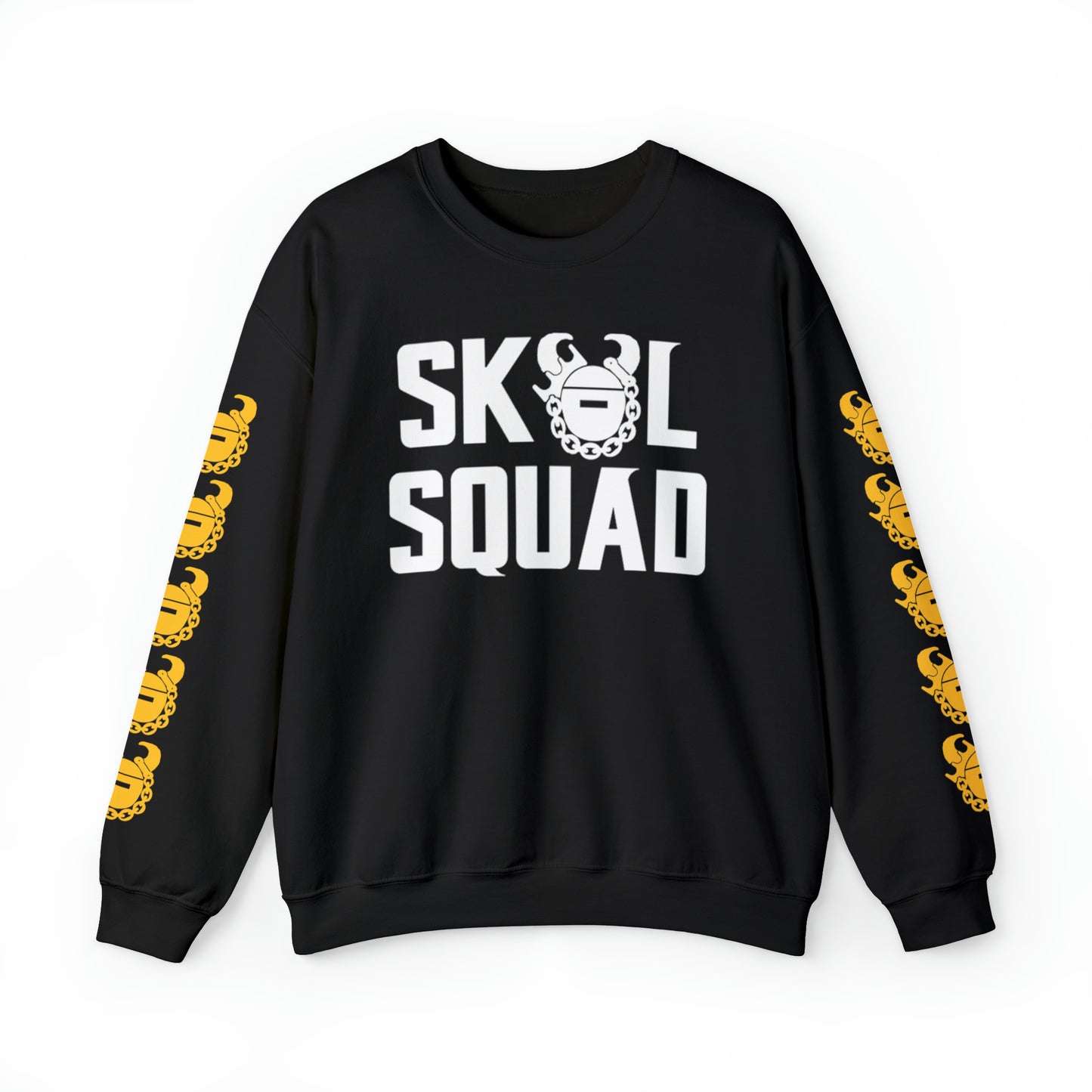 Unisex Heavy Blend™ Crewneck - SQUAD + Game Day Helmet (Sleeves)