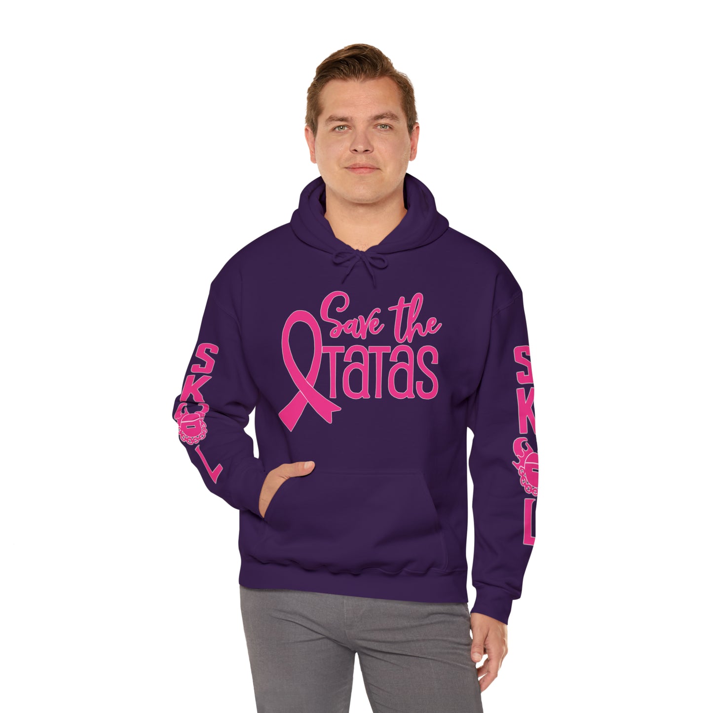 Unisex Heavy Blend™ Hooded Sweatshirt - Save the TaTas + Original (Sleeves)