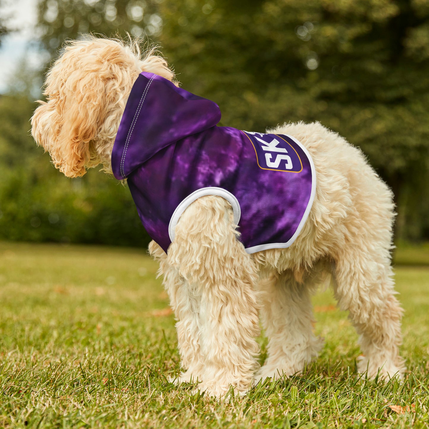 Pet Hoodie - Purple Tie-Dye