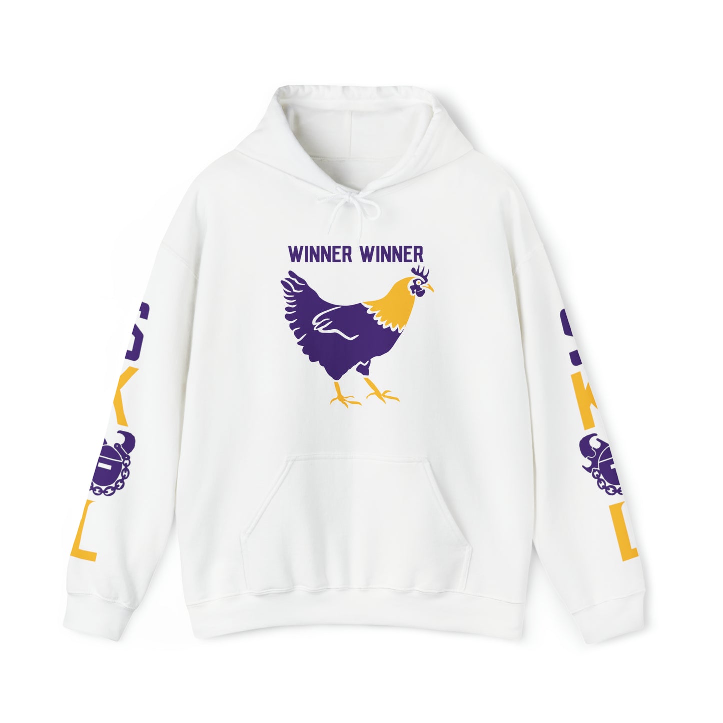 Unisex Heavy Blend™ Hooded Sweatshirt - Winner Winner Chicken Dinner + Original (Sleeves)