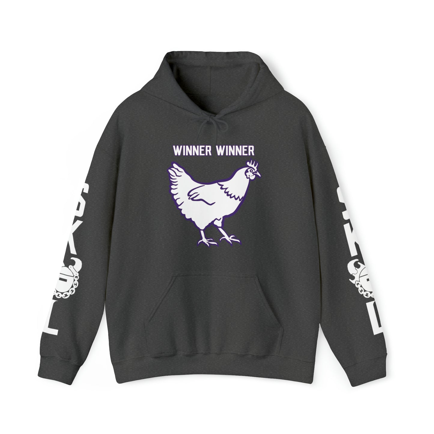 Unisex Heavy Blend™ Hooded Sweatshirt - Winner Winner Chicken Dinner + Original (Sleeves)