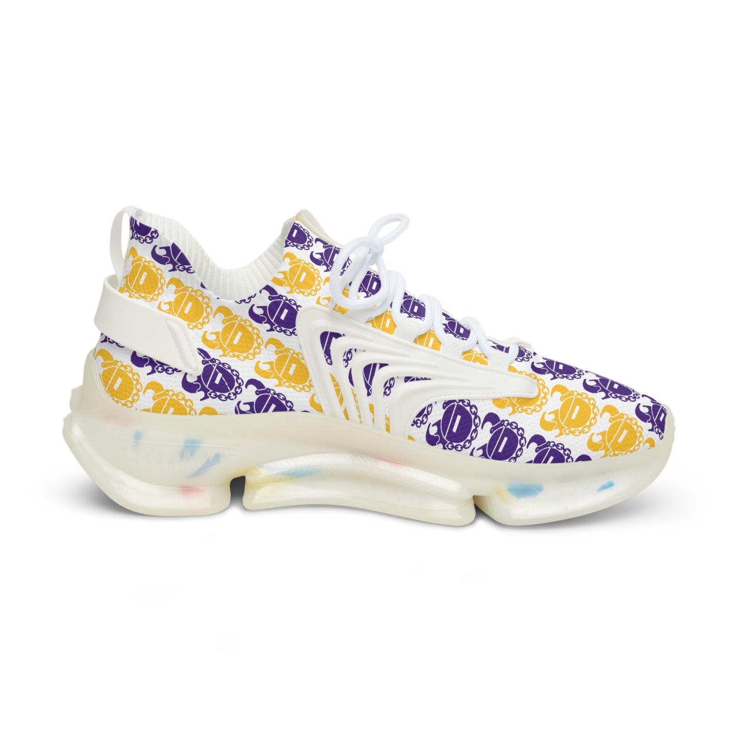 Men's Mesh Sneakers - Purple & Gold Helmets