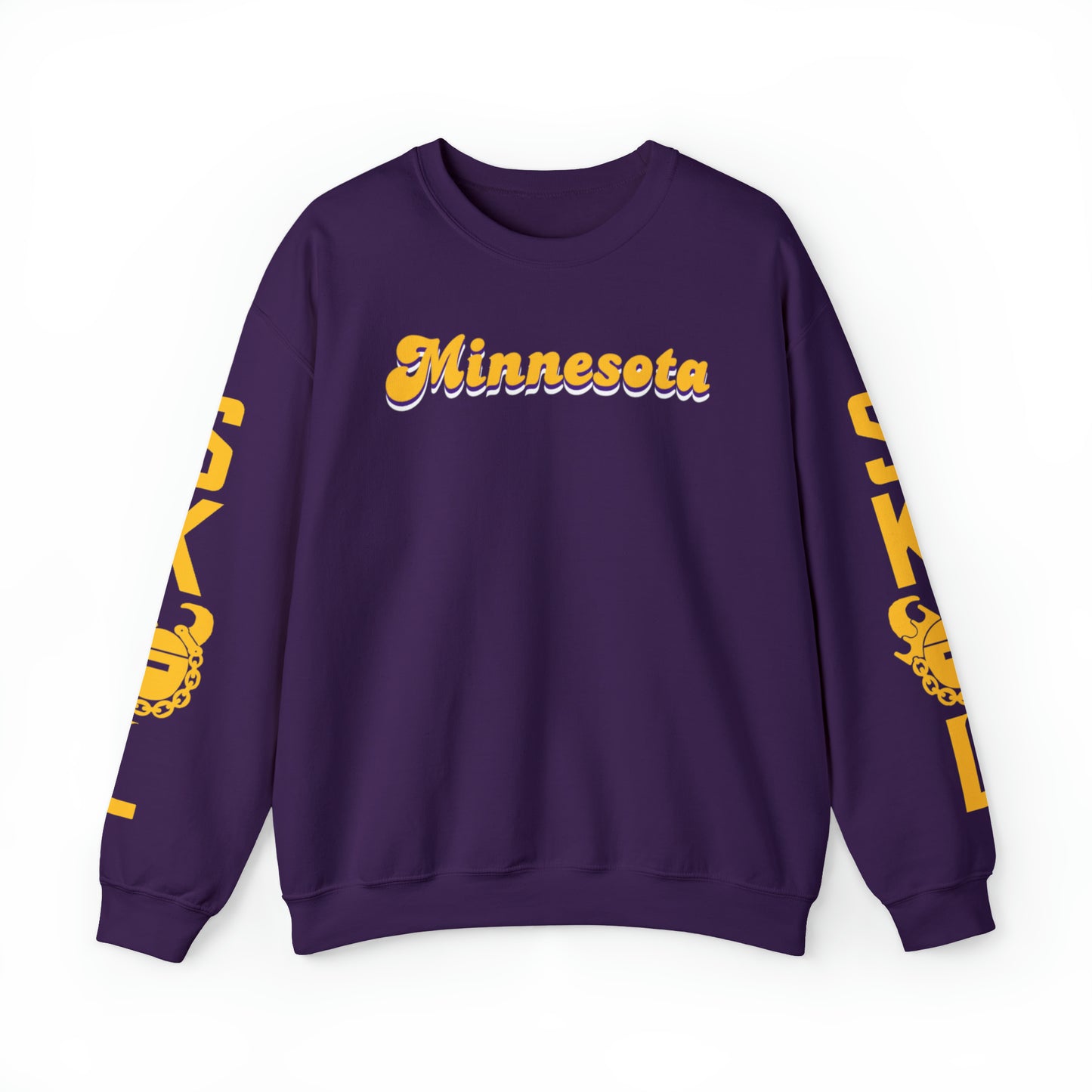 Unisex Heavy Blend™ Crewneck - Minnesota (Retro) + The Original (Sleeves)