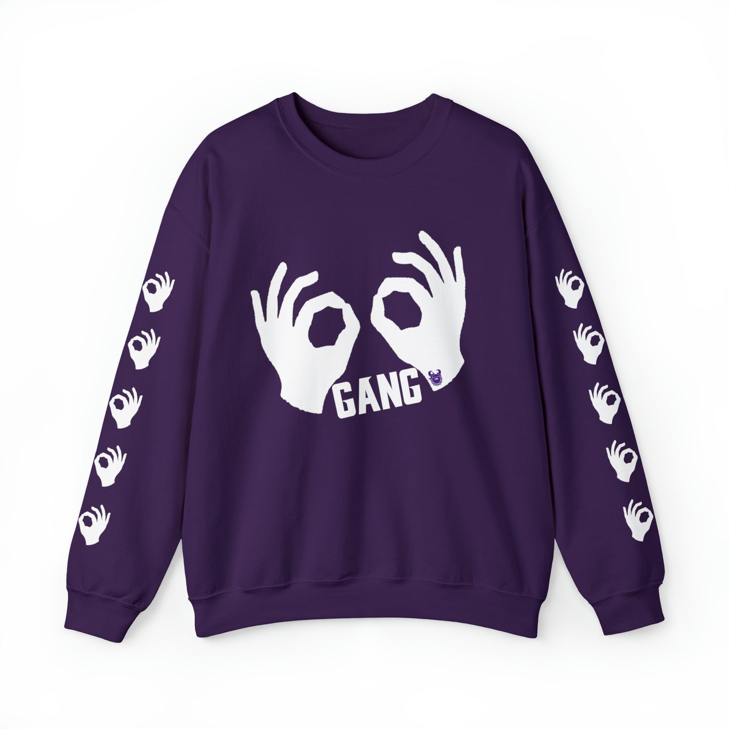 Unisex Heavy Blend™ Crewneck - Griddy Gang + Hands (Sleeves)
