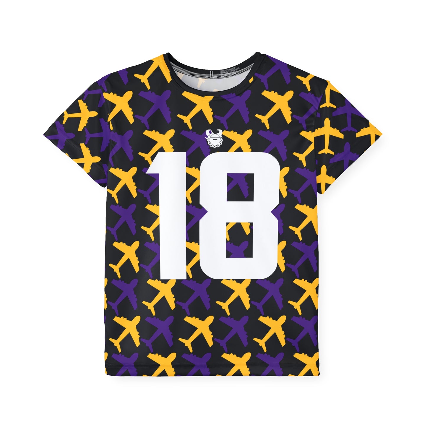 Kids Sports Jersey - Jet Planes - Jersey #18