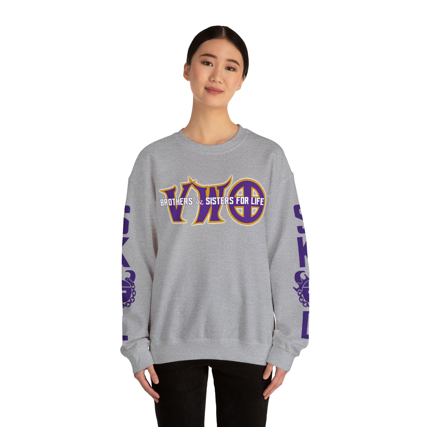 Unisex Heavy Blend™ Crewneck - VWO Brothers & Sisters + The Original (Sleeves)