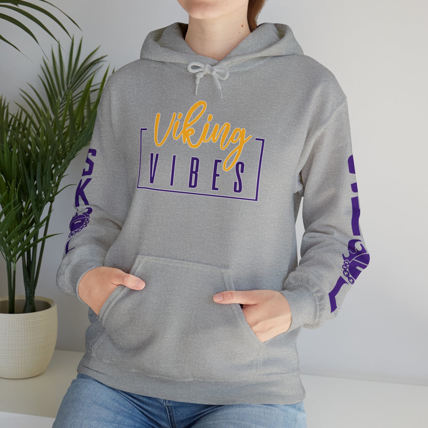 Unisex Heavy Blend™ Hooded Sweatshirt - Vibes + Original (Sleeves)
