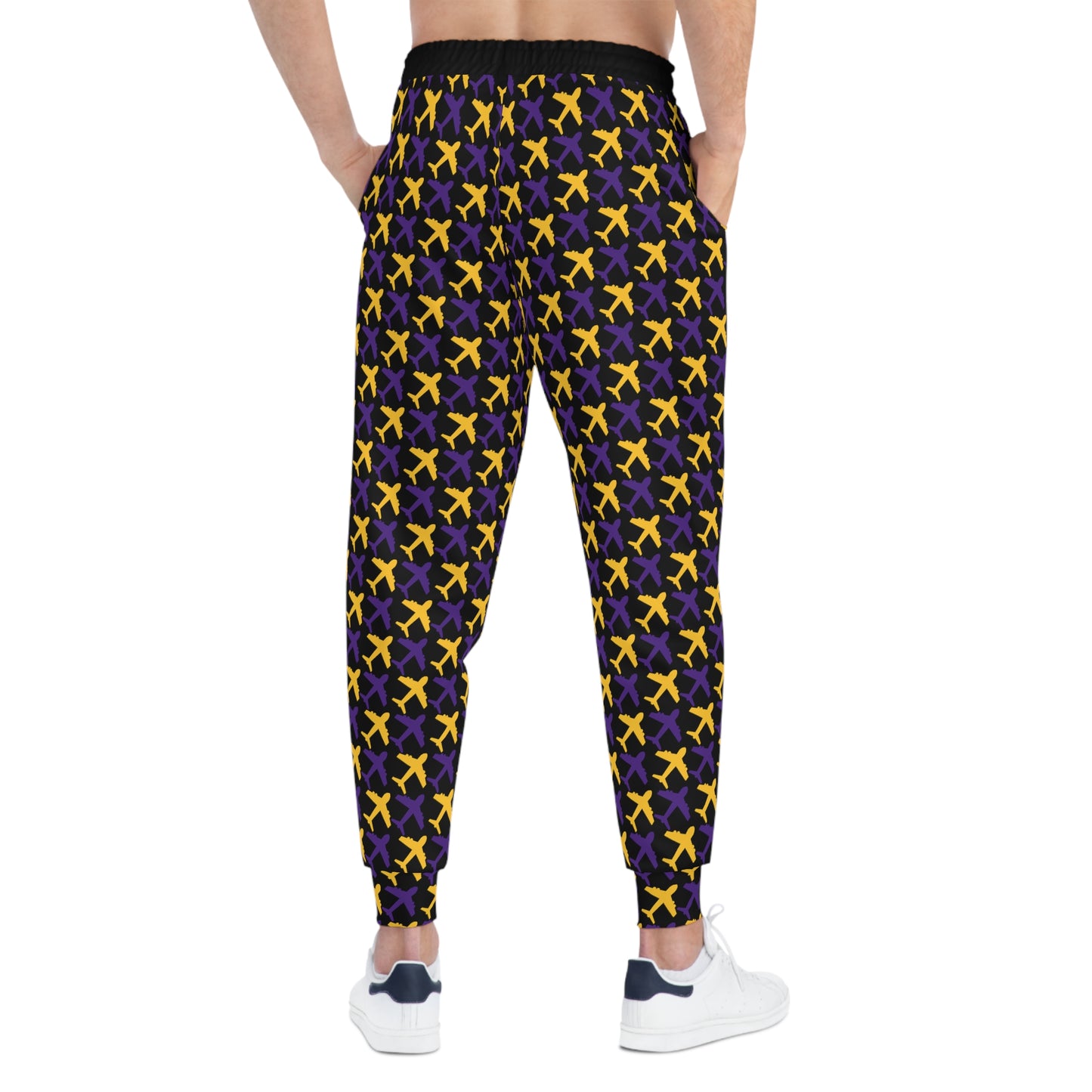 Unisex Athletic Joggers - Black/Jet Planes