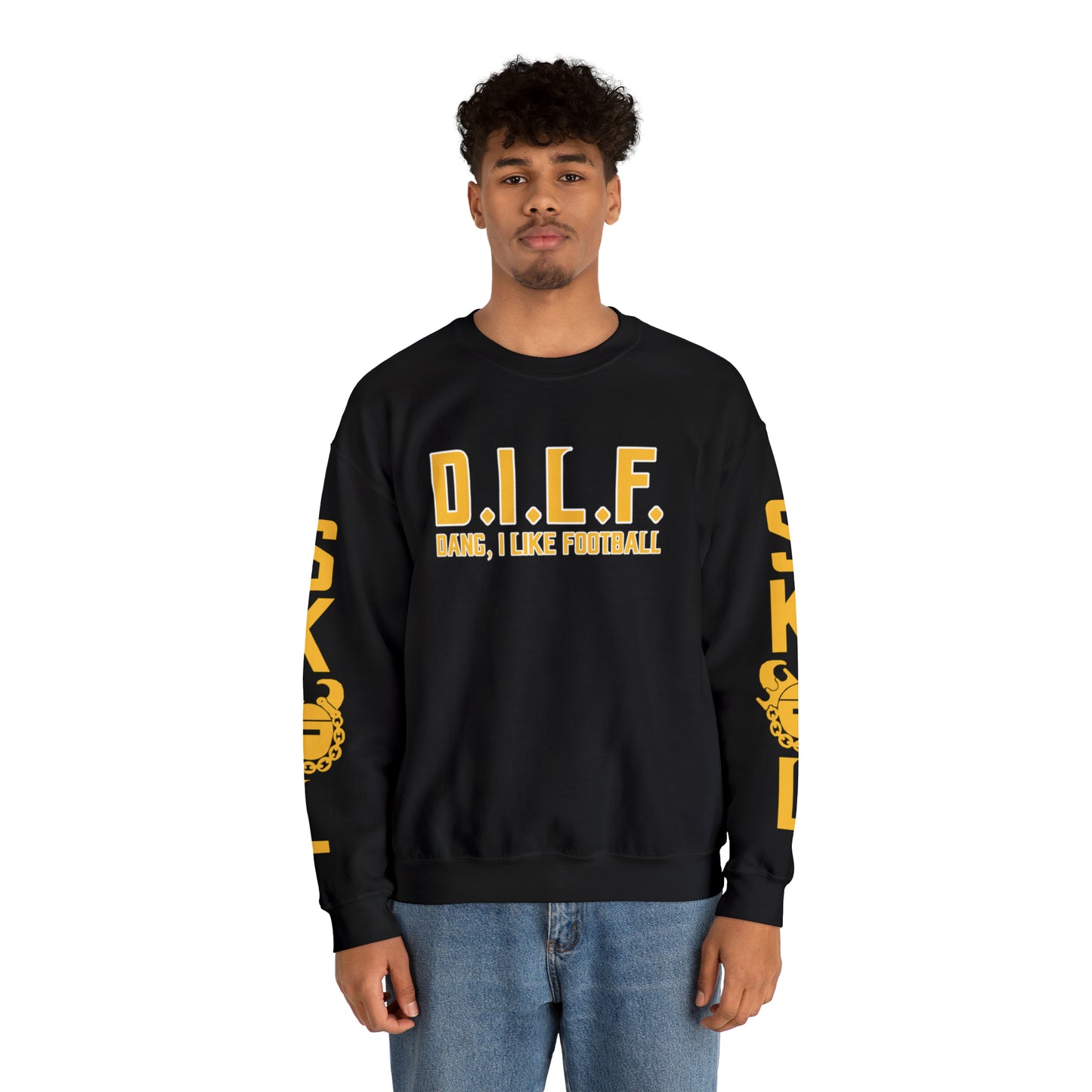 Unisex Heavy Blend™ Crewneck - D.I.L.F. + The Original (Sleeves)
